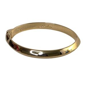 Ettika Gold Tone‎ Hinged Bangle Bracelet Anniversary Collection